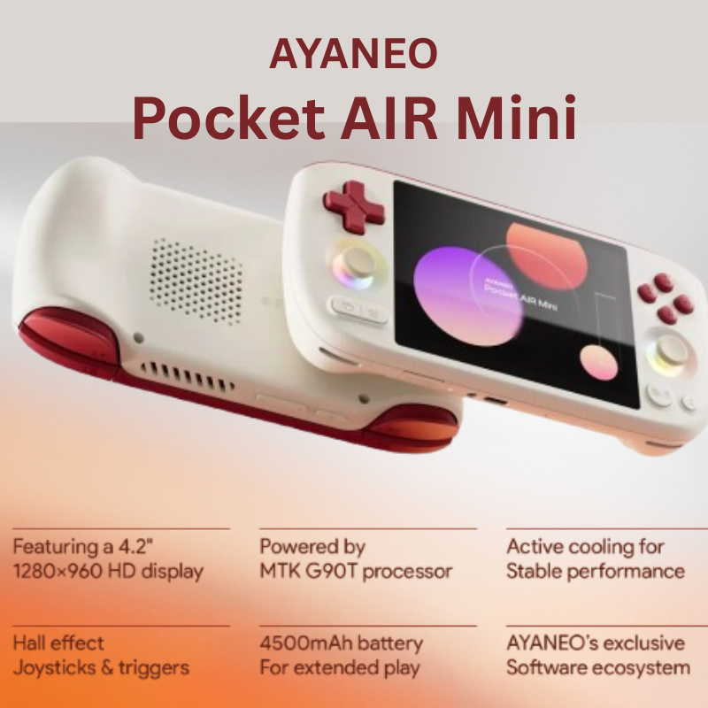 Ayaneo Pocket Air Mini 3G-64GB Storage Android MediaTek Helio G90T ...