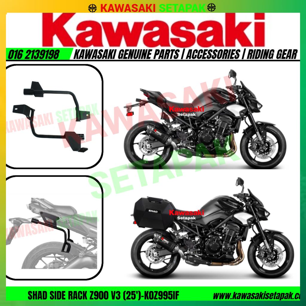 KAWASAKI NEW SHAD 3P SIDE RACK KAWASAKI Z900 2025-K0Z995IF | Shopee ...