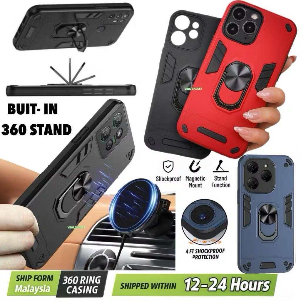HONOR PLAY 10 CREATIVE FINGER 360 RING PHONE CASE | Shopee Malaysia