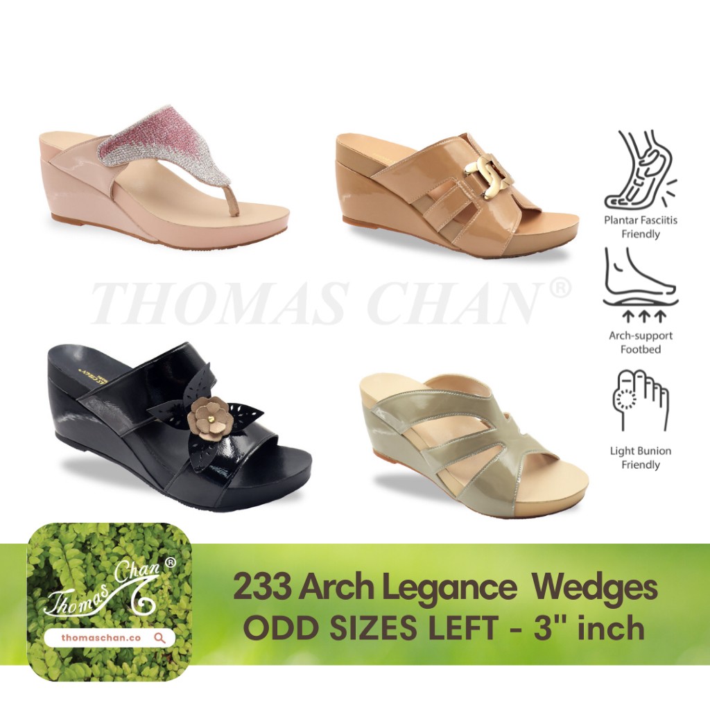 [THOMAS CHAN] Women Arch-legance Series 3”inch Orthotic Wedges II [ODD ...