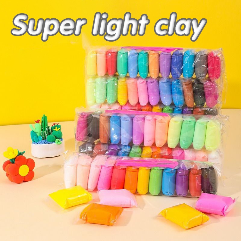 Super Light Clay Color Air Dry Clay Set Rubber Clay Colored Clay Easy ...