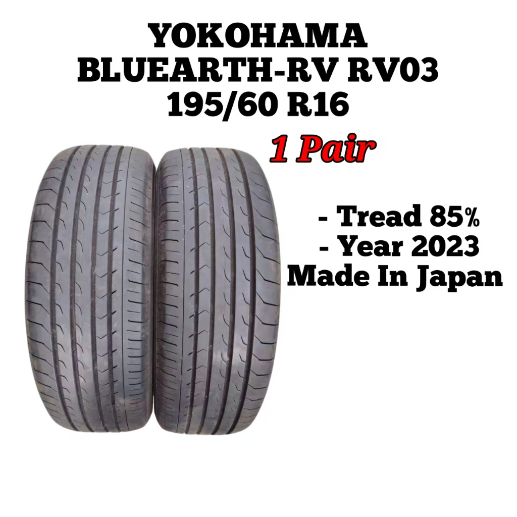 195/60 R16 YOKOHAMA BLUEARTH-RV RV03 Tyre / Tayar / Tire 195/60