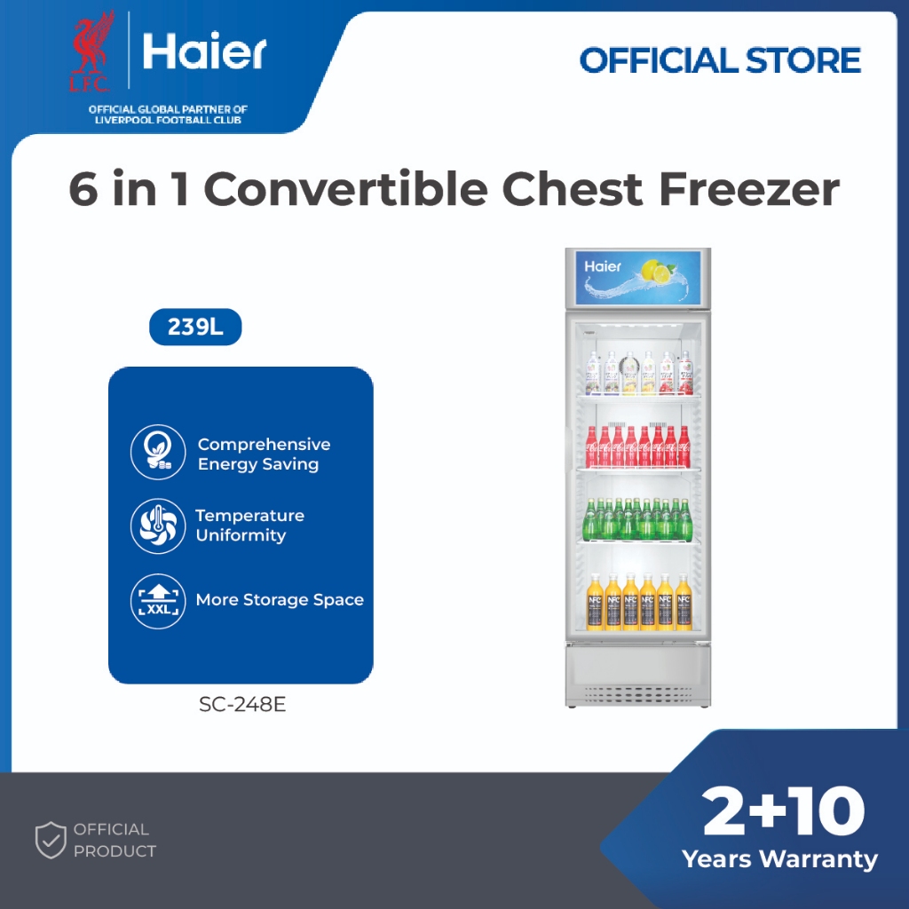 [READY STOCK] Haier 239L Display Chiller Showcase SC-248E | Shopee Malaysia