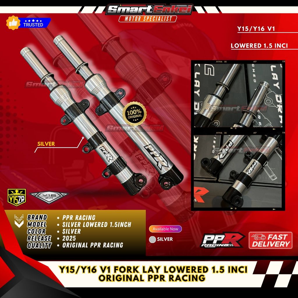 Y15/Y16 V1 FORK LAY LOWERED 1.5 INCI ORIGINAL PPR RACING | Shopee Malaysia