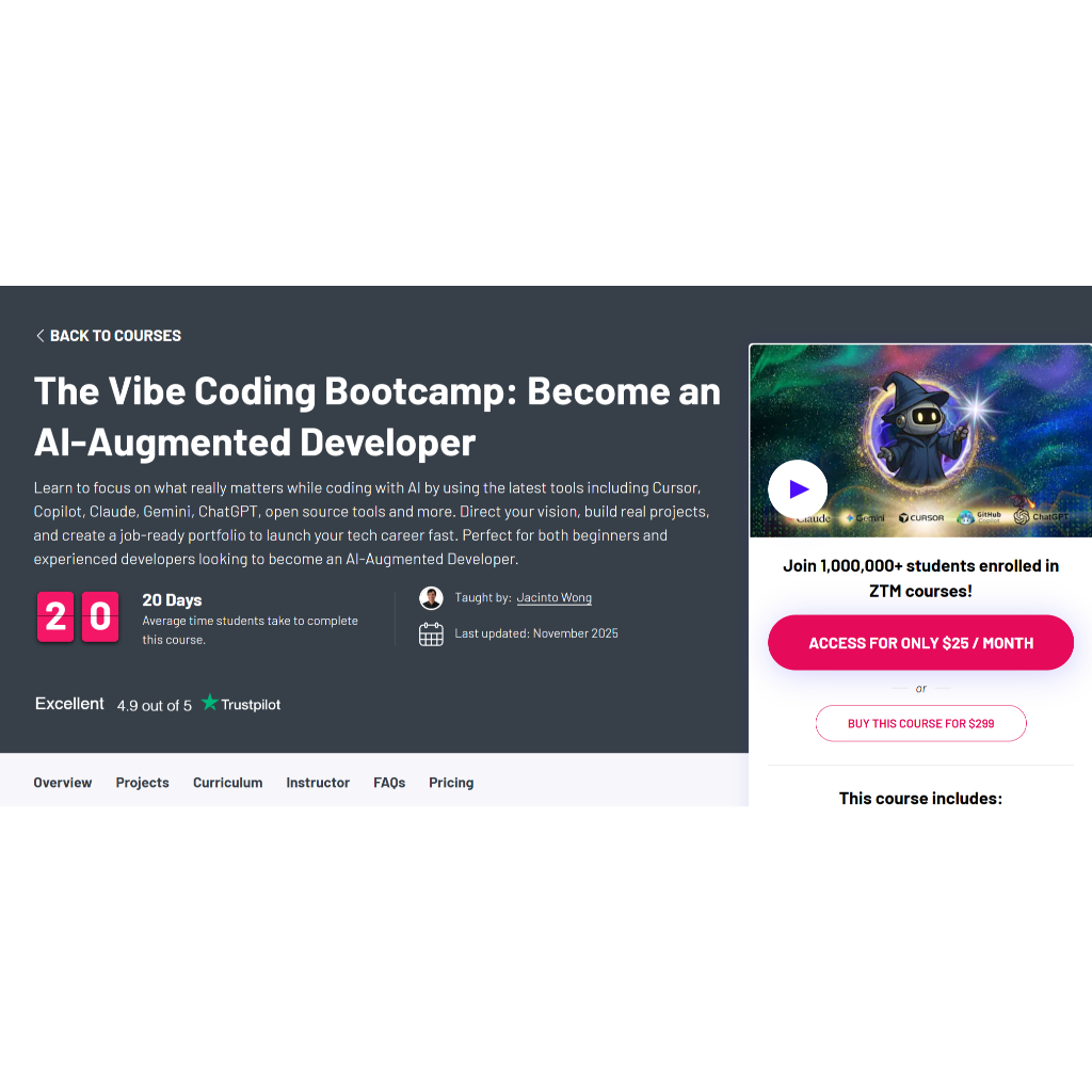 Vibe Coding Video Course- ZerotoMastery - The Vibe Coding Bootcamp ...