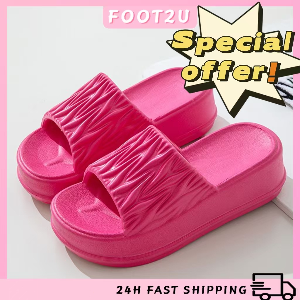 Clearance items EVA Thick Sole Slipper Women Anti-slip Outdoor Kasut ...