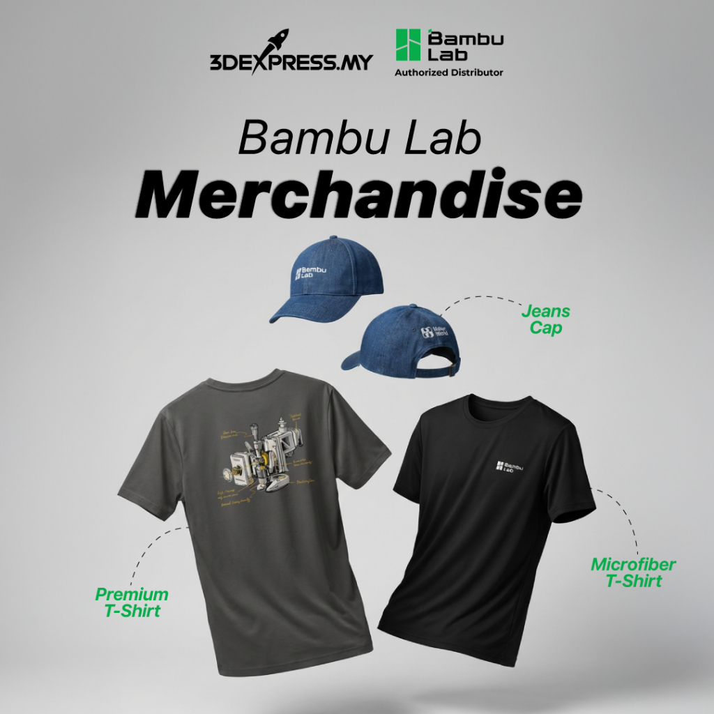 Bambu Lab Merchandise (T-Shirts and Caps)