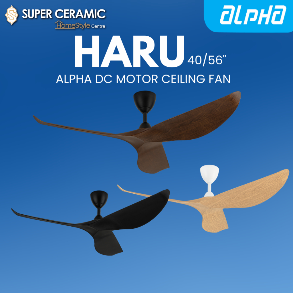 Alpha Vannus Haru 3B 40/56'' Ceiling Fan DC Motor with Remote Control ...