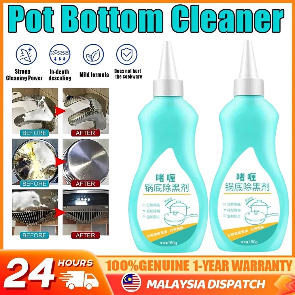 Pot Bottom Cleaner pencuci periuk Black Scale Remover Cookware Bottom ...