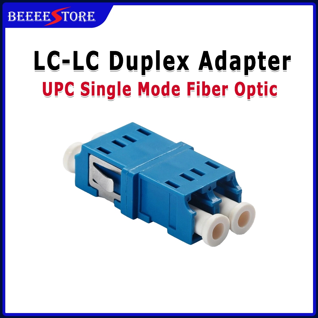 LC-LC UPC Duplex Single Mode Fiber Optic Adapter Connector For Optical ...