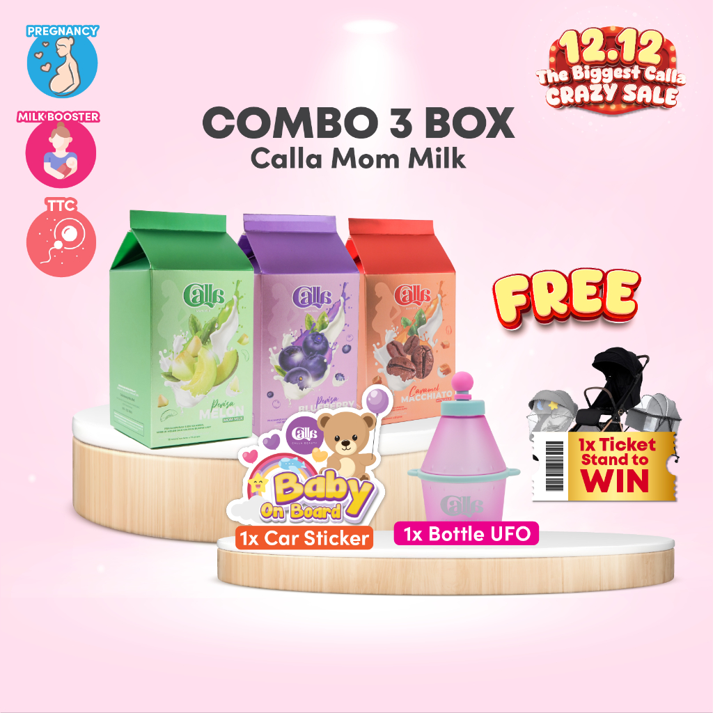CALLA MOM MILK by Calla Beauty Kombo 3 Box (45 Sachet) Susu Kambing ...