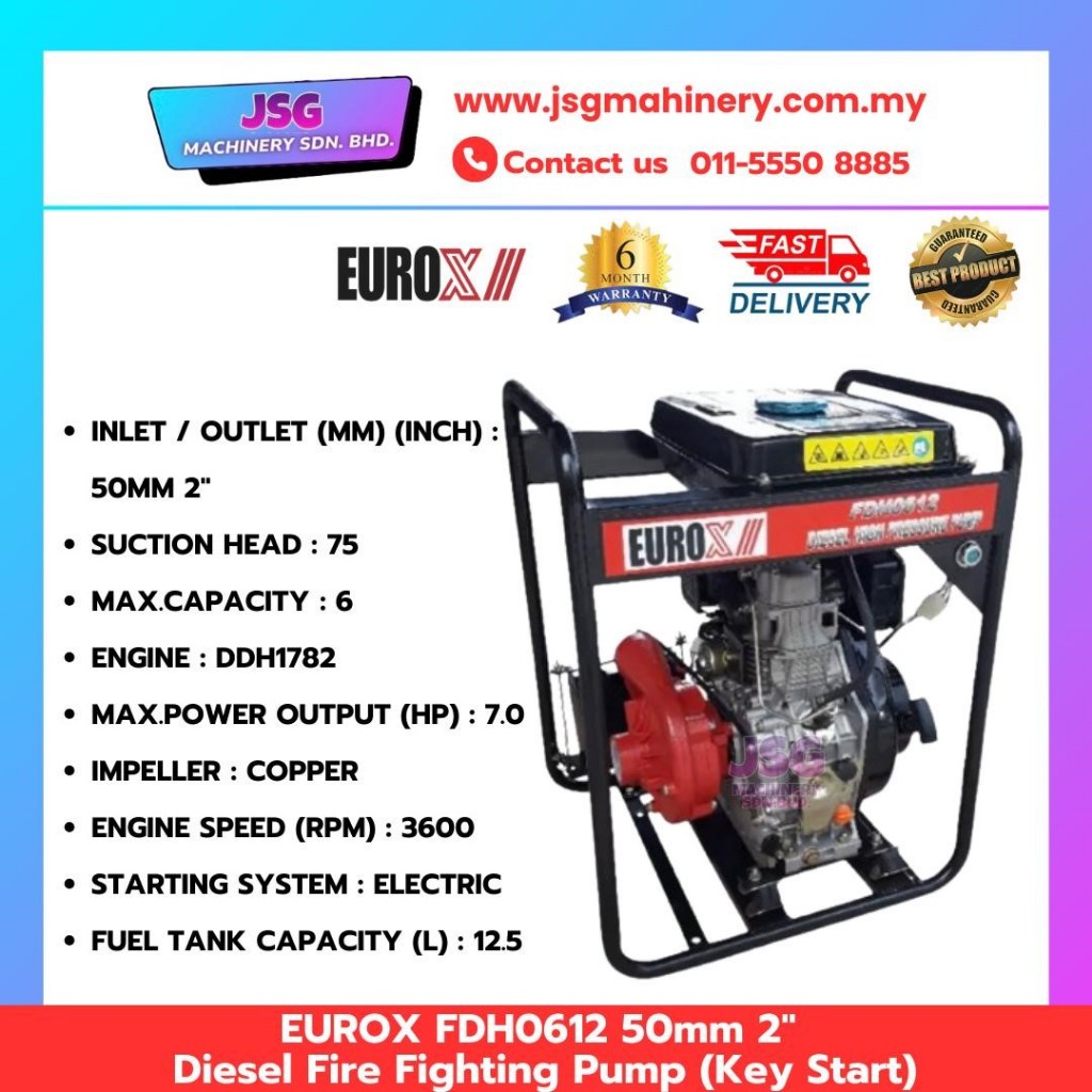 EUROX DIESEL HIGH PRESSURE PUMP FDH0912 80MM 3