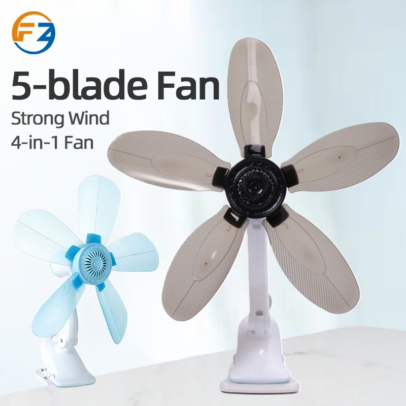 Portable Fan Five Soft Blades Adjustable Clip Fan Mini Fan Wall Fan ...