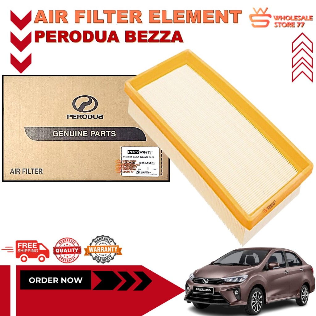 Original | Perodua Bezza 1.3 Engine Air Filter Replacement Air Cleaner ...