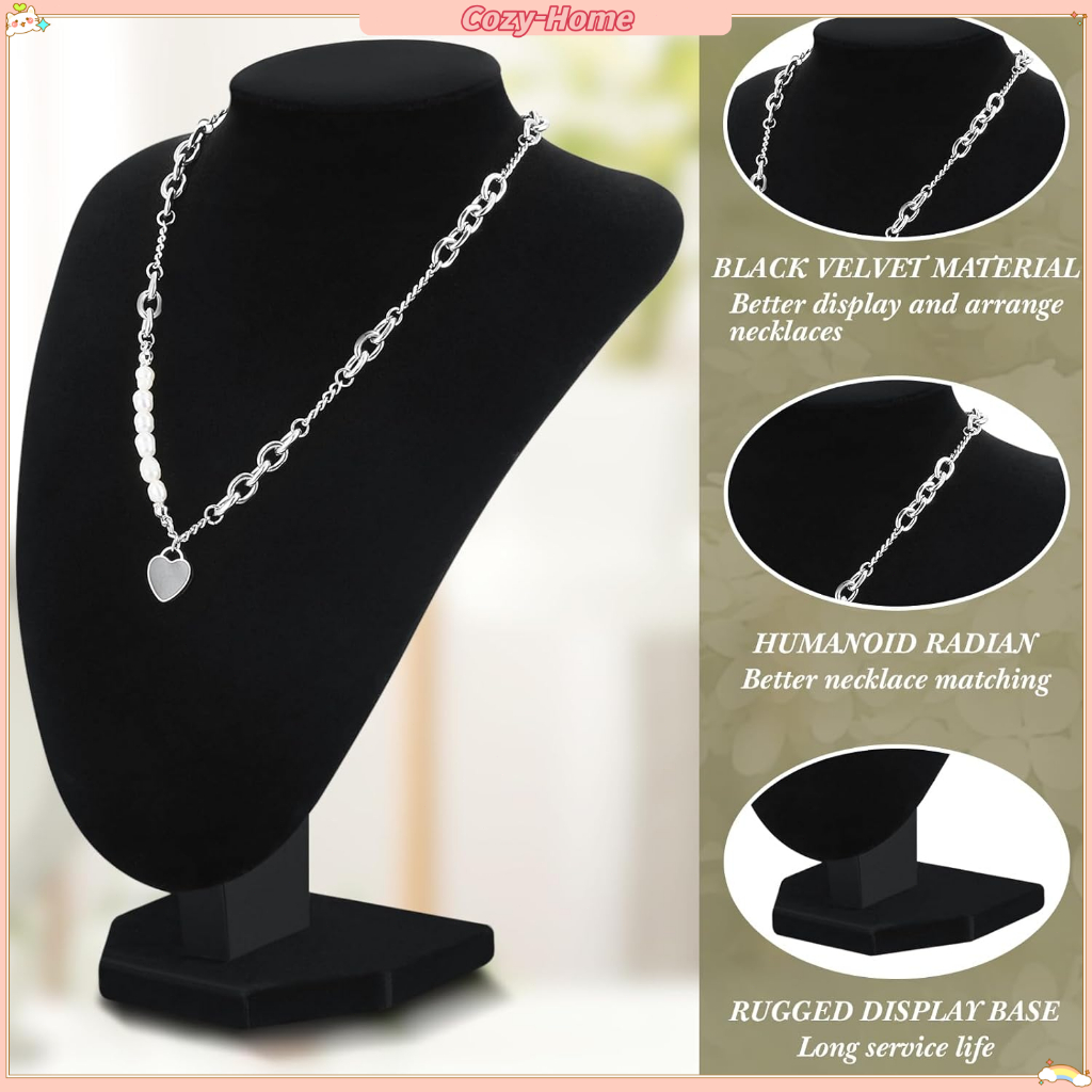 Necklace Pendant Chest Display Holder Stand Jewelry Show Case Rack ...