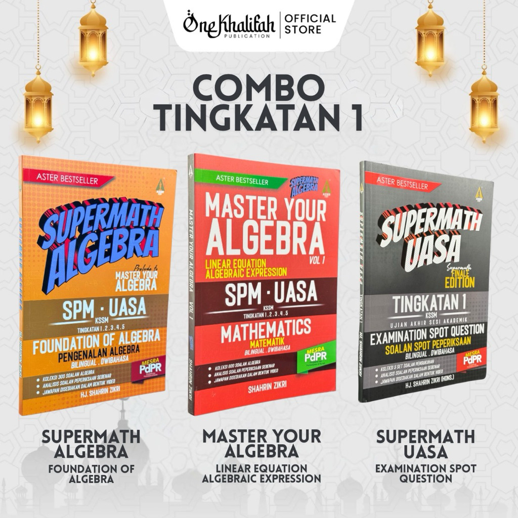 [TERMURAH] EDISI 2026 ASTER EDU COMBO TINGKATAN 1 SUPERMATH ALGEBRA ...