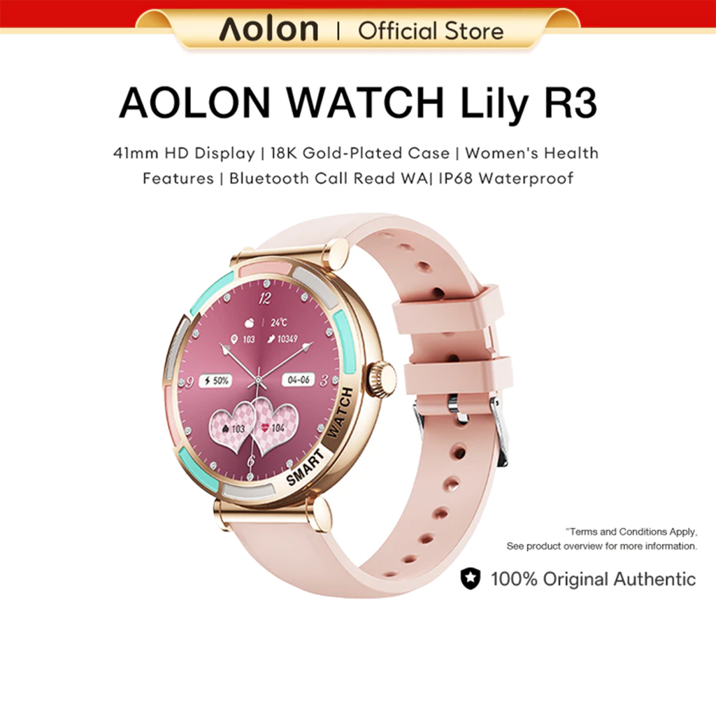 Aolon New Lily R3 Smart Watch Women Original Custom Wallpaper IP68 ...