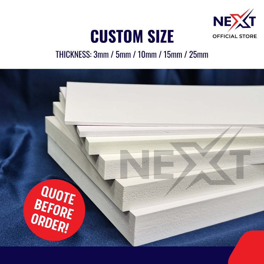 Custom Size PVC Board (Thickness 5mm/10mm/15mm/25mm) | Shopee Malaysia