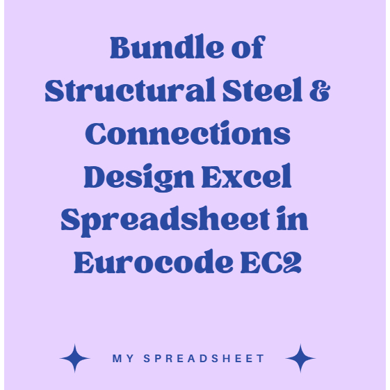 Bundle of Structural Steel & Connections Design Excel Spreadsheet in ...