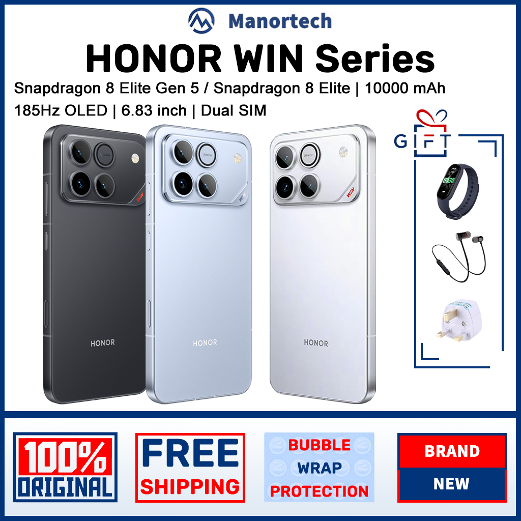 HONOR WIN Snapdragon 8 Elite Gen 5 / HONOR WIN RT Snapdragon 8 Elite | 6.83inch OLED | 10000mAh Large Battery | Dual SIM