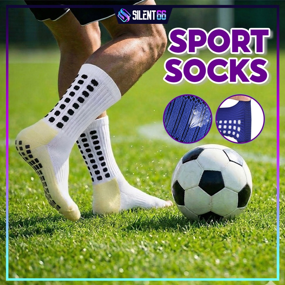 READY STOCK Anti Slip Men Long Sock Football Stokin Bola Sepak ...