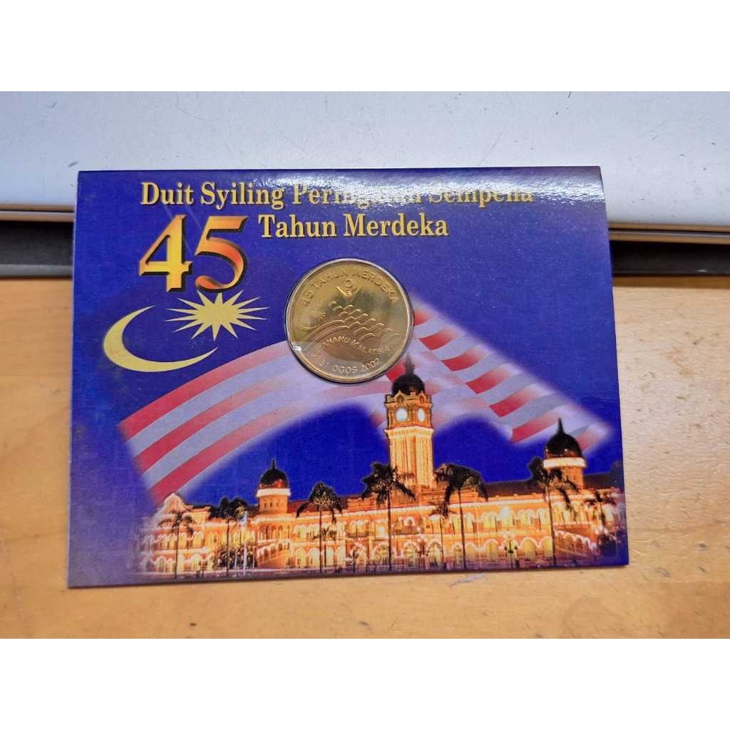 Kad Duit Syiling BU UNC 2002 Malaysia Merdeka Tahun Ke-45 45th Years ...