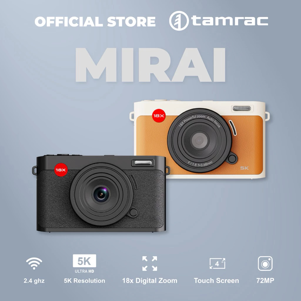 Tamrac NEW Mirai 5K 4 Inch Wide Screen Digital Camera (Black/Brown ...