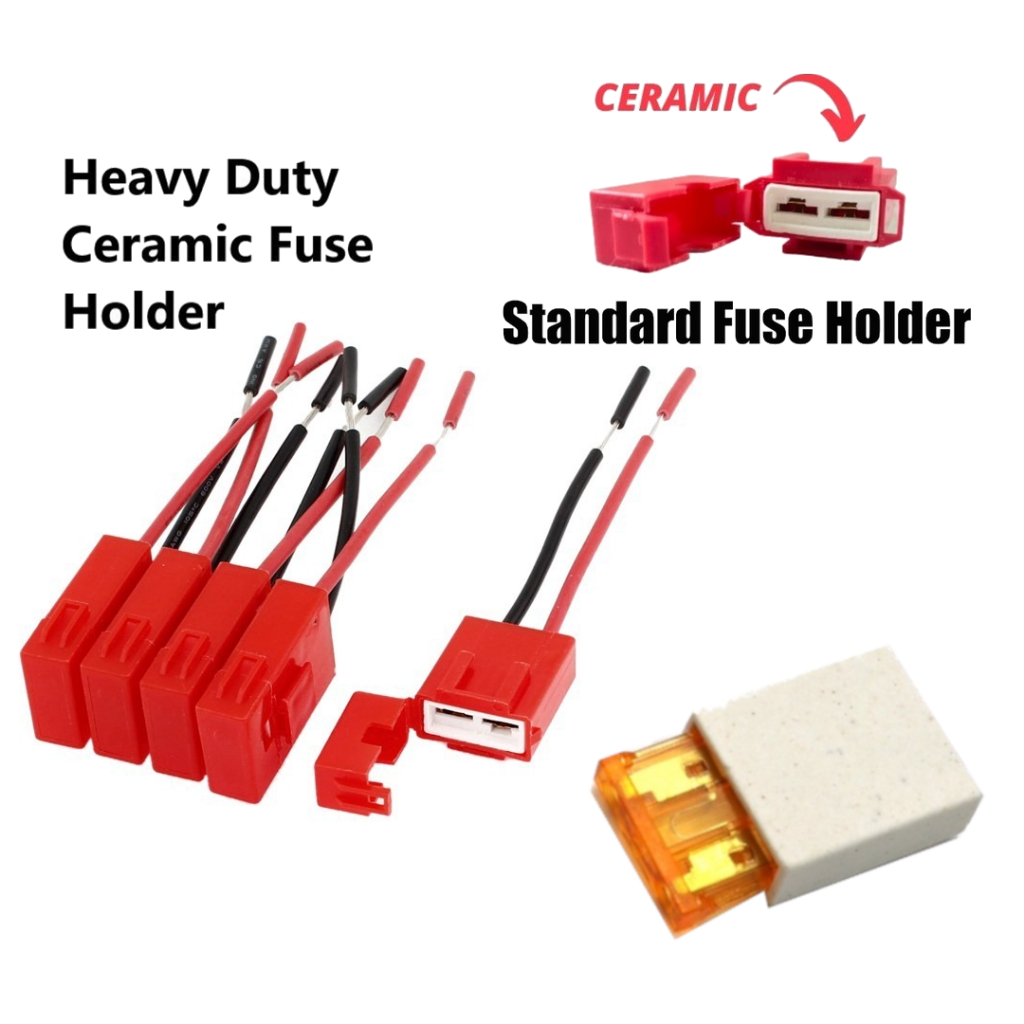 Ceramic Fuse Box 12V 24V Heavy Duty Car Motorcycle Wiring Fuse Holder ...