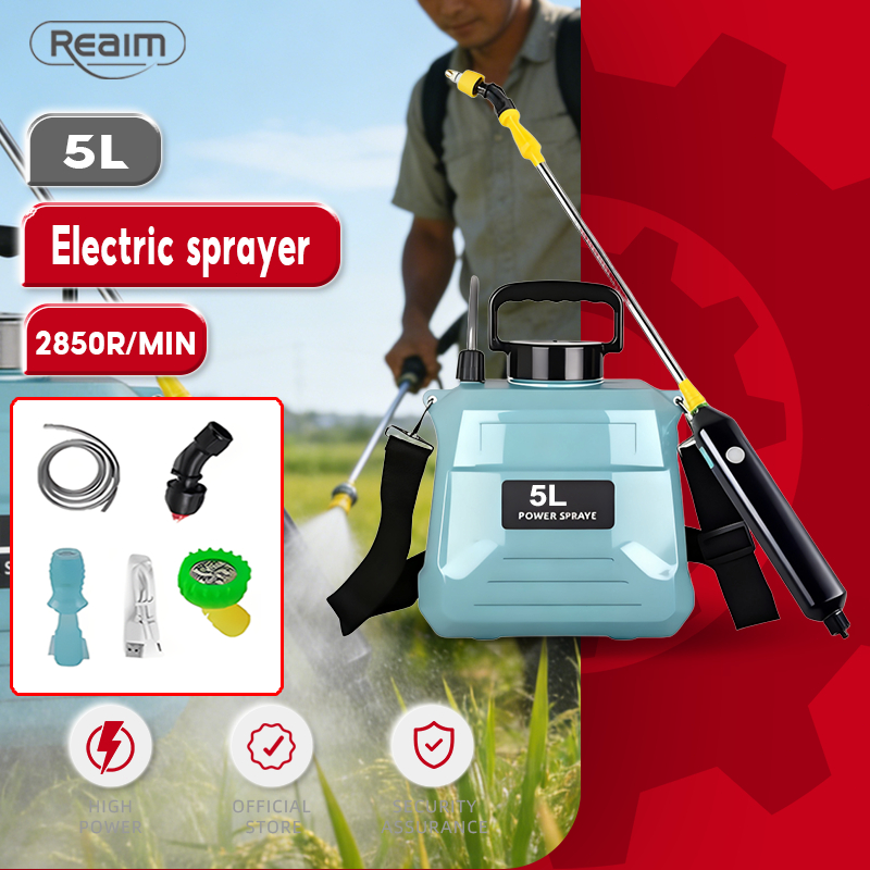 REAIM 5L/8L Portable Knapsack Sprayer Sprayer Mesin Racun Rumput ...