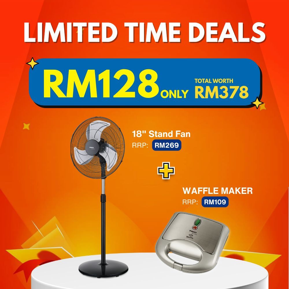 Bundles Exclusive : Trio Pedestal Fan 18