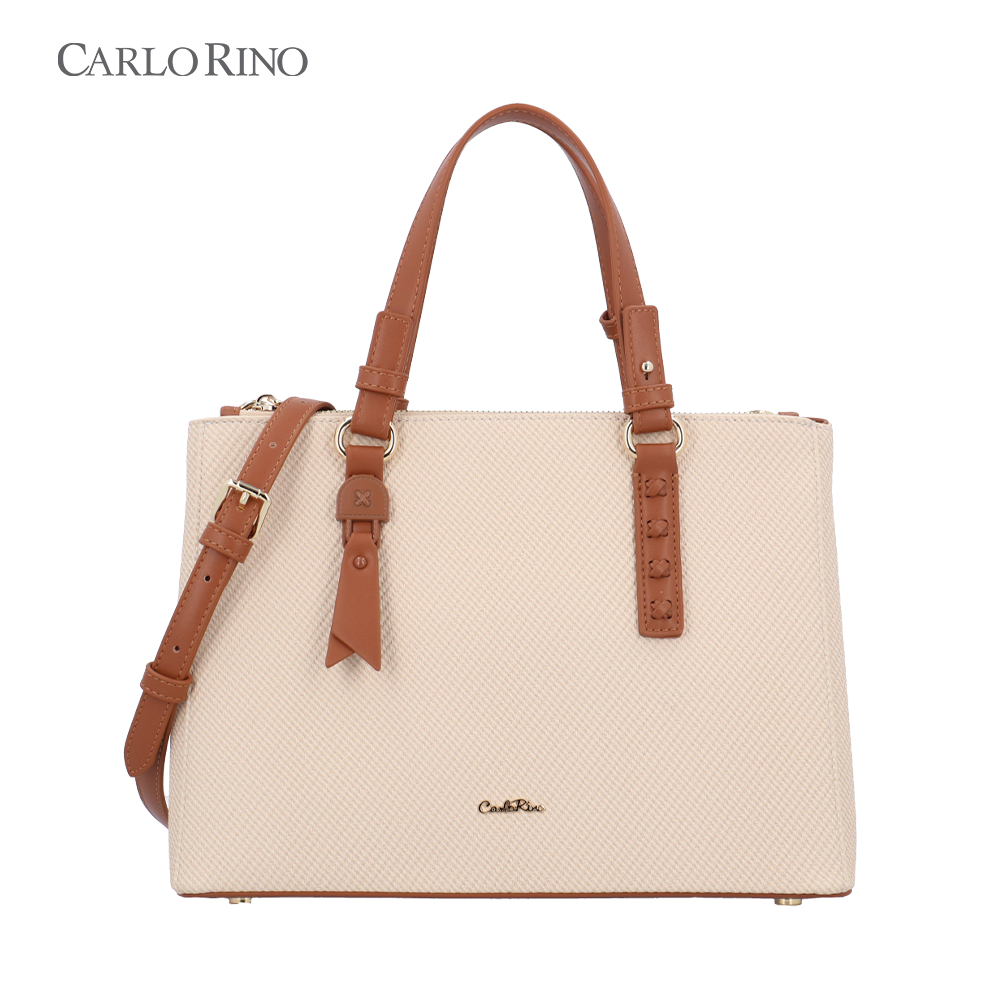 Carlo Rino The Sable Top Handle Bag - Nude | Shopee Malaysia