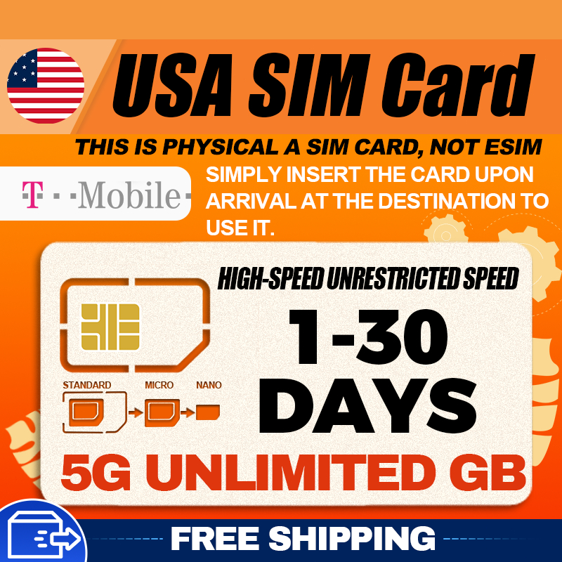 【CSL】 USA SIM CARD | 3-30Days | High-Speed Daily UNLIMITED GB | Plug ...