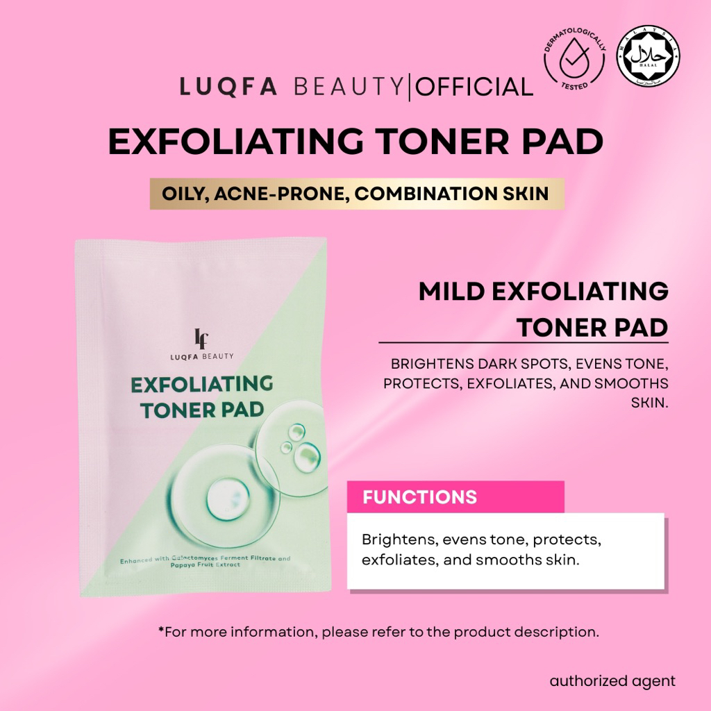 Toner Pad Luqfa Beauty Skincare luqfabeauty Exfoliating Hydrating ...