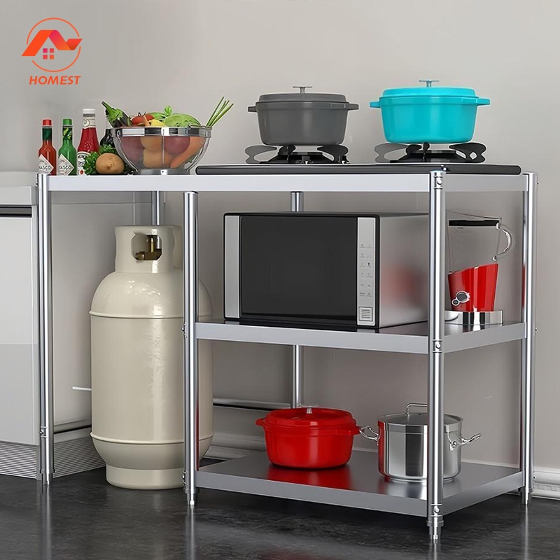 HM Gas Rack Rak Dapur Kitchen Organizer Stove Rack Stainless Steel ...