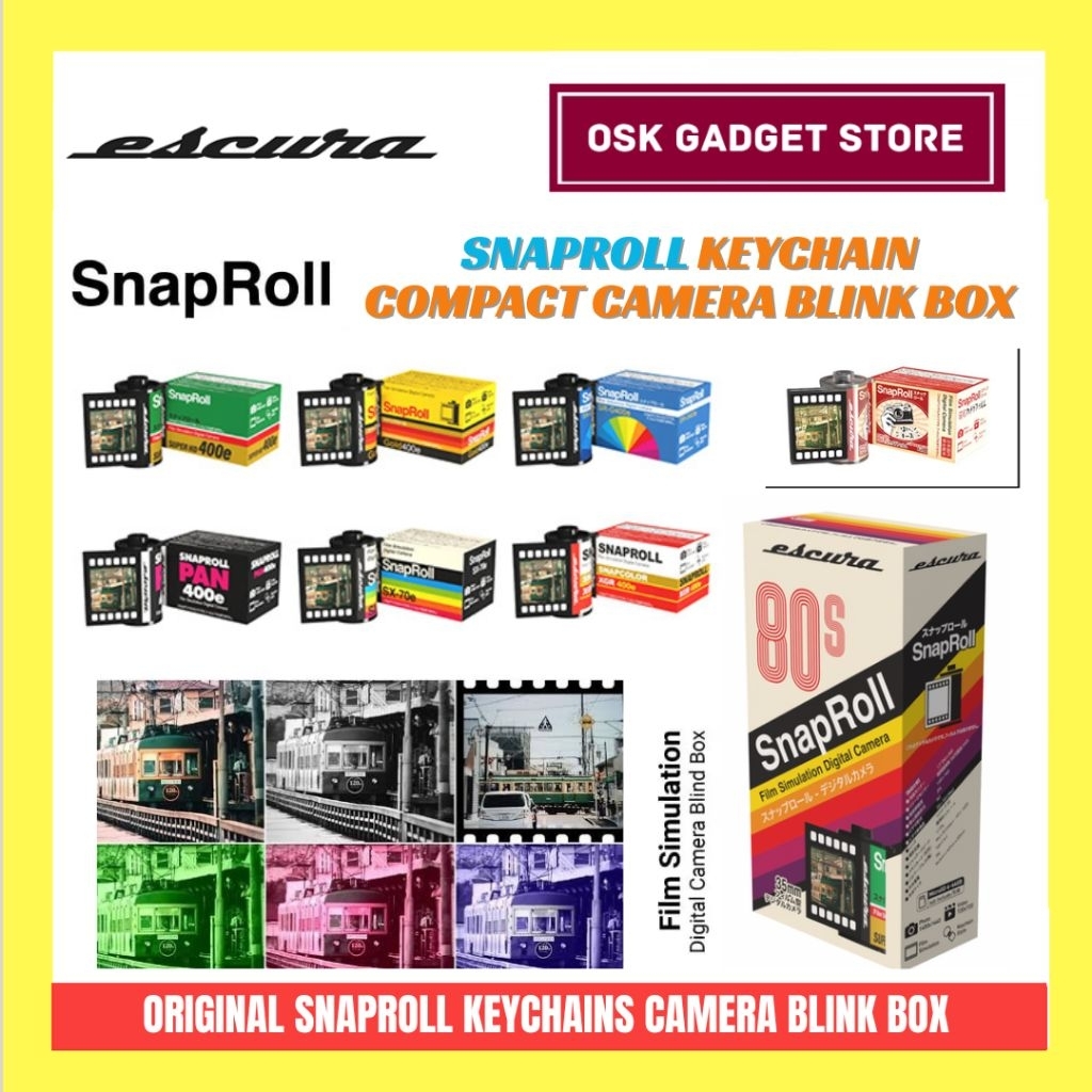 Escura Snaproll Digital Compact Keychain Camera | Blind Box | Random ...