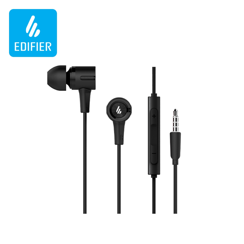 Edifier P205 Wired Earbuds - Heavy Bass | AUX Jack | Built in Mic | In ...