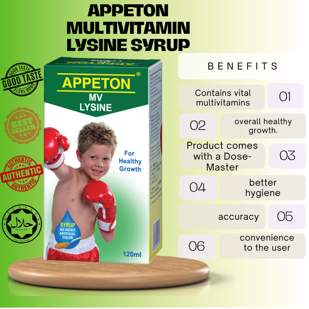 APPETON MULTIVITAMIN LYSINE SYRUP | Shopee Malaysia