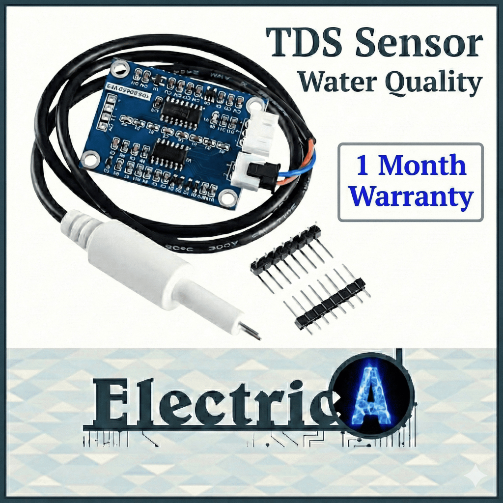 TDS Water Quality Sensor +(1Month Warranty) Liquid Detection Meter Testing Equipment for Arduino Projects [ElectricA]