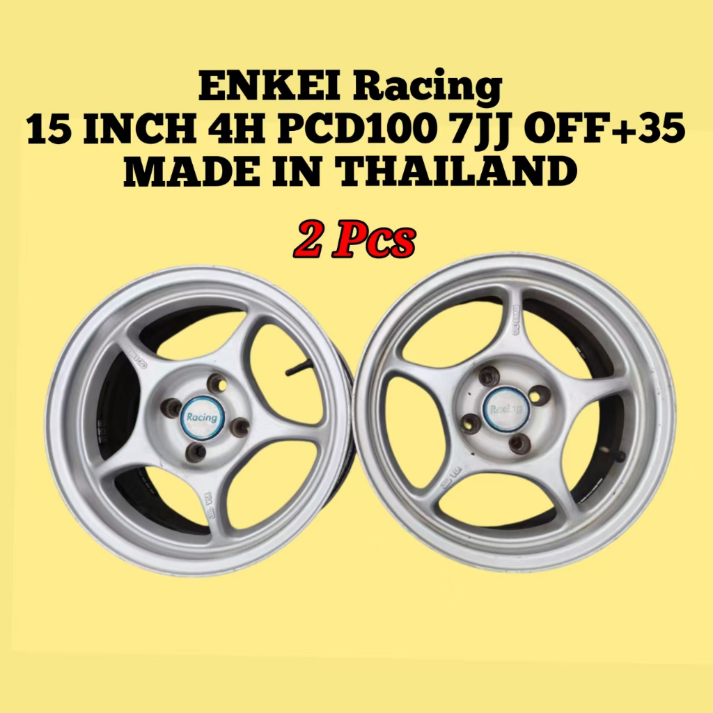 ENKEI Racing Sport Rim 15 INCH 4H PCD100 8JJ Offset+20 / 7JJ