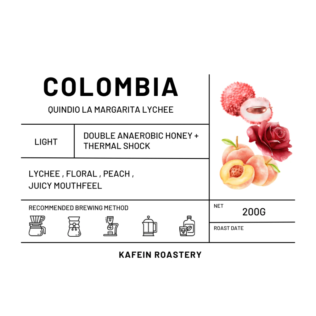 Kafein Roastery Colombia Quindio Las Margarita Washed – specialty coffee beans Malaysia