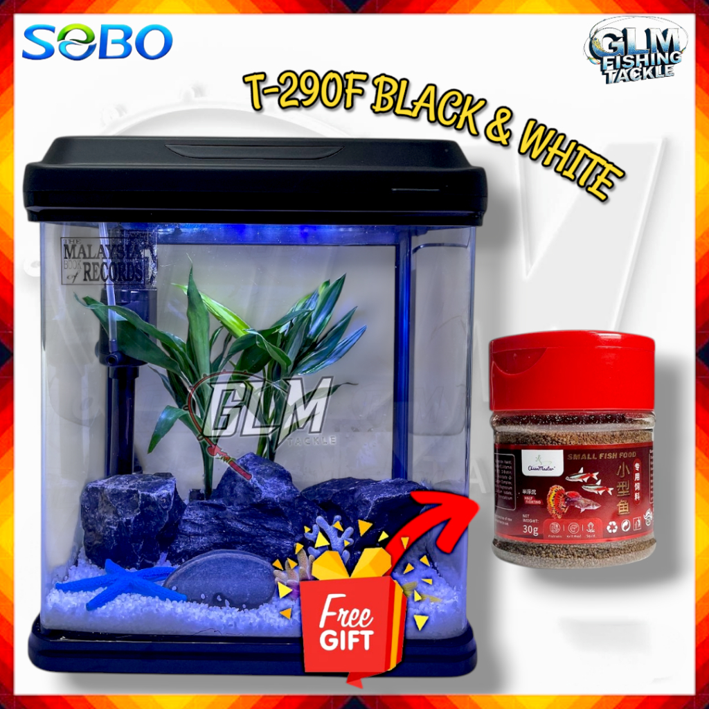 SOBO FISH AQUARIUM T-290F / T-820F FISH TANK (PUMP, FILTER, LED LIGHT ...
