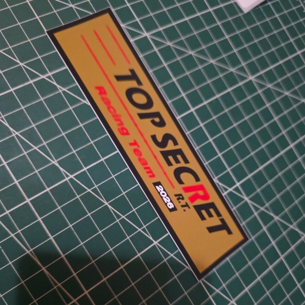 TOP SECRET Racing Team 2026 Sticker | Shopee Malaysia