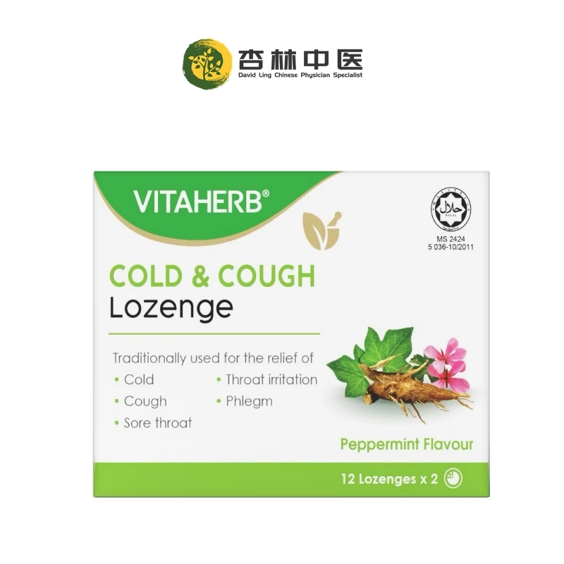 VITAHERB Cold and Cough Lozenges 12s x 2 !!exp06/2026!! | Shopee Malaysia