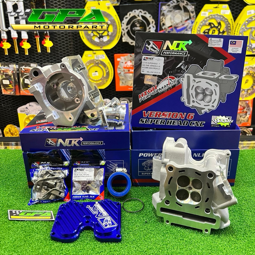 NLK PERFORMANCE RACING SUPERHEAD V6 CNC VPRO LC135 Y15ZR 20/23 22/25 23 ...