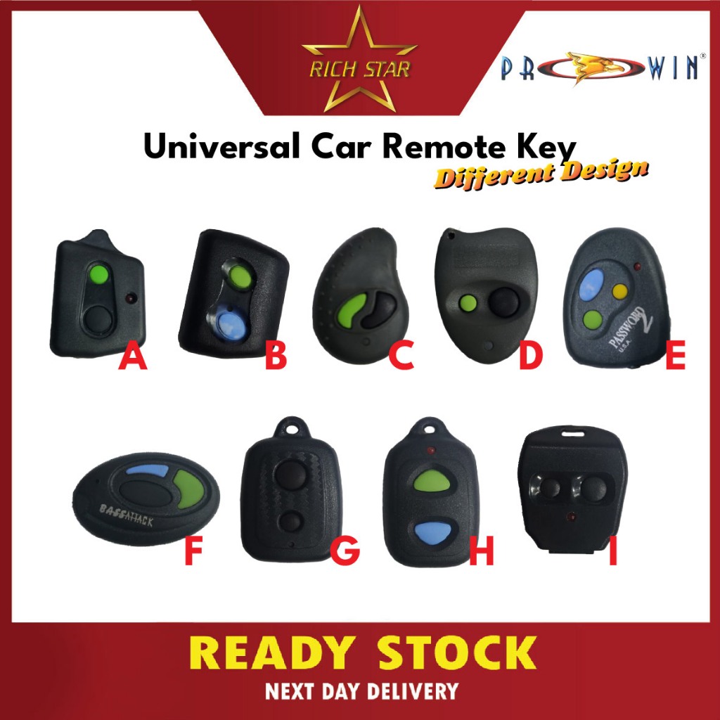 Universal / Perodua - Wheel Alarm Car Key Remote Control Replacement ...