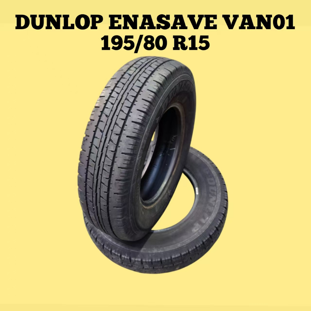 195/80 R15 Tyre Tayar Tire Dunlop Enasave Van01 Tire Tyre Tayar