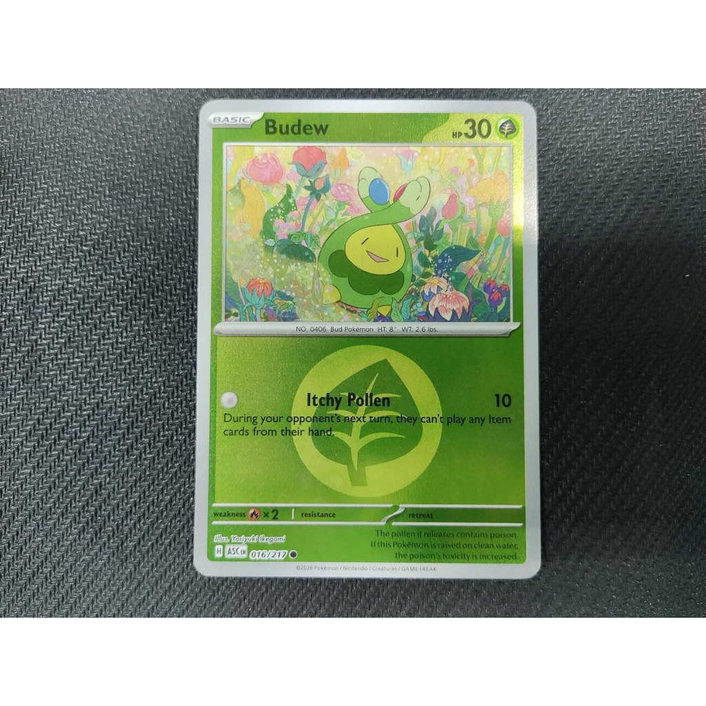 pokemon budew card Pokémon Hit Points40 HP Form Turn Over a New Leaf