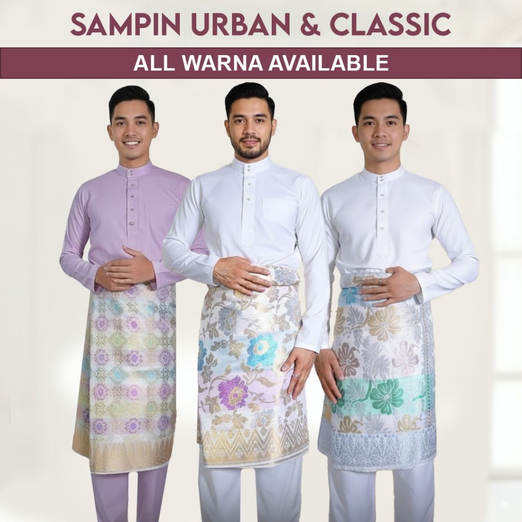 SAMPIN URBAN AND CLASSIC |RAYA SONGKET ASLI TENUN | 100% COTTON | MENS ...