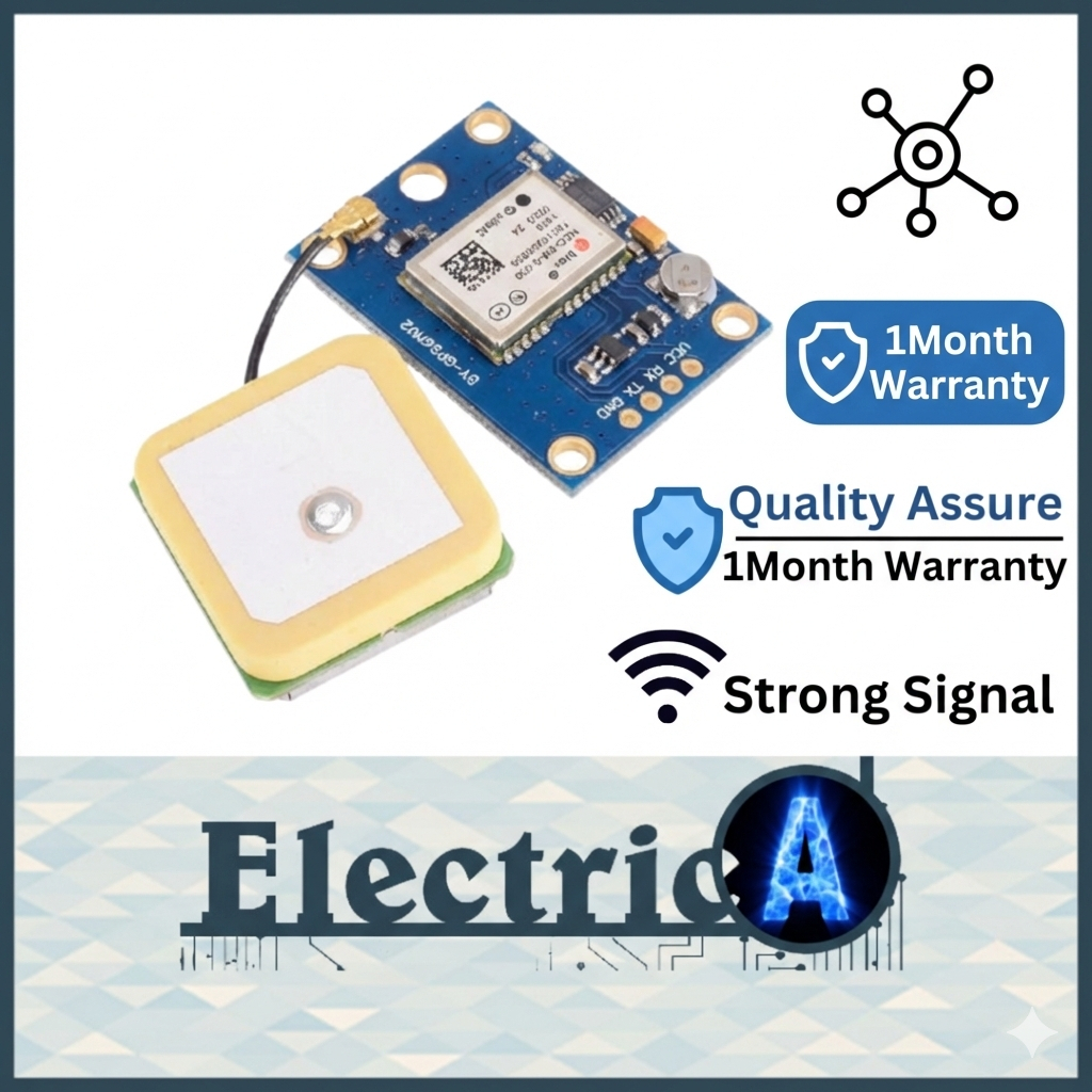 (+1month Warranty) GPS NEO 6M Module Enhance Signal Receiver Track Location Time - Arduino Raspberry Pi [ElectricA]
