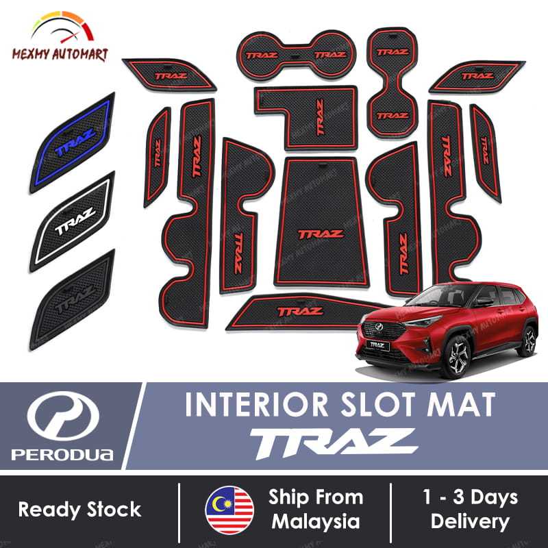 All-New Perodua TRAZ (D66B) Interior Slot Mat Anti Slip Waterproof ...